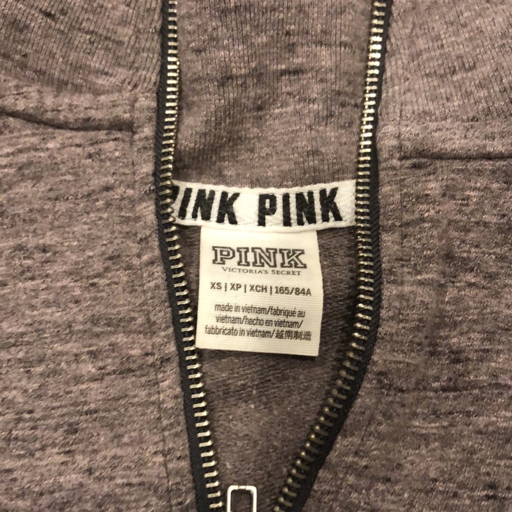 Qtr zip Pink sweatshirt - Picture 2 of 3